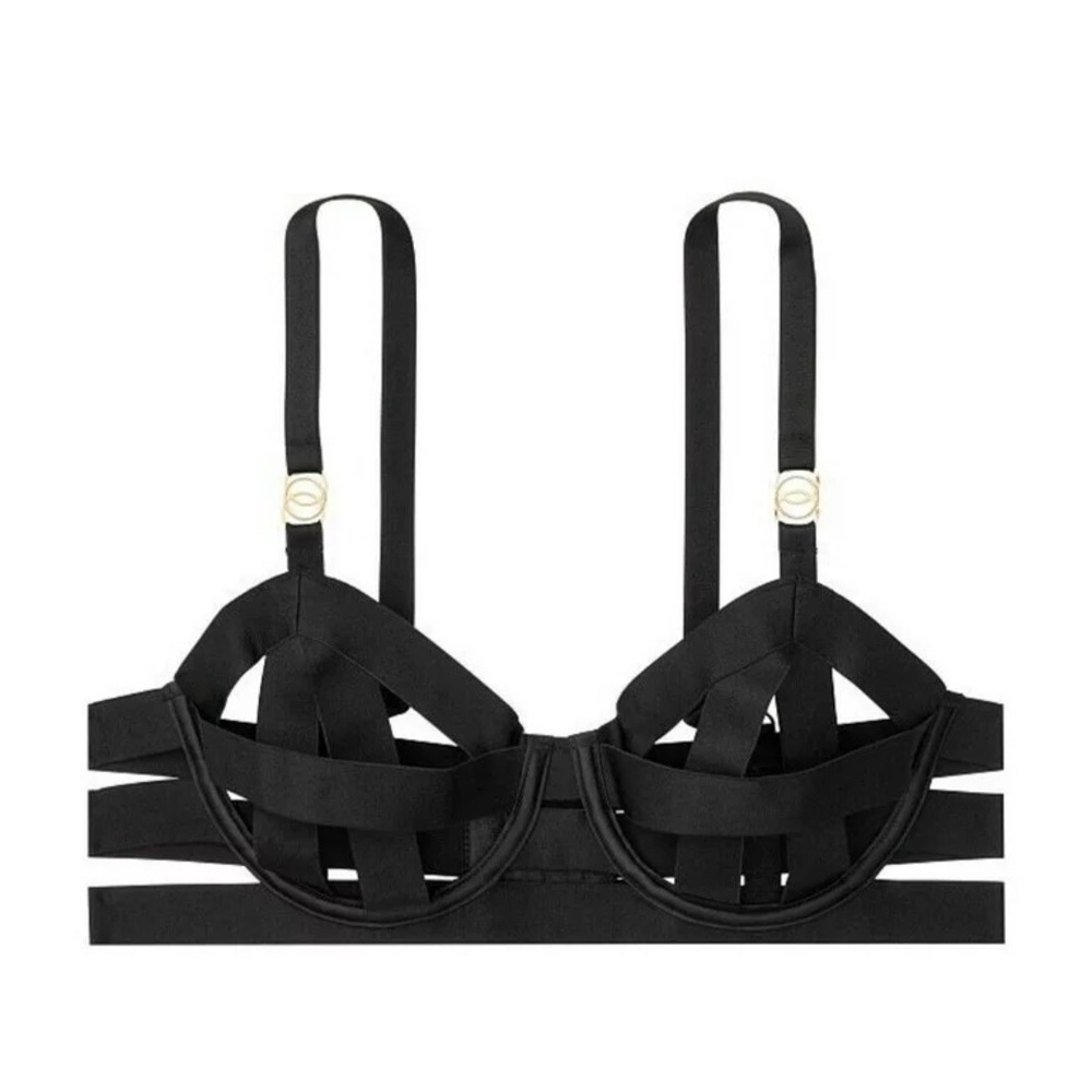 NWT Victorias Secret Strappy Balconette Bra - Picture 3 of 7